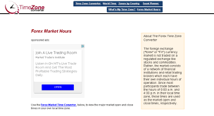 Access Forex Timezoneconverter Com Forex Market Hours