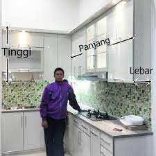 This dining set includes a table, four side chairs and bench. Hitungan Sederhana Harga Kitchen Set Per Meter Update Dapur Pro Interior