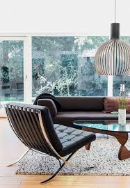 Barcelona Chair By Mies Van Der Rohe Isamu Noguchi Coffee Table Barcelona Chair Living Room Living Room Decor Rustic Living Room Decor Modern