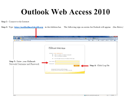 Outlook Web Access 2010 Step 1 Connect To The Internet Ppt Video Online Download