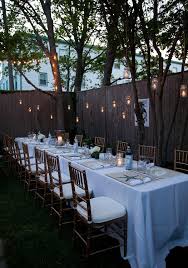Backyard Dinner Party Backyard Dinner Party Small Wedding Receptions Small Backyard Wedding