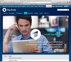 We will choose das erste (is the channel that broadcast world cup 2014 matches): Keine Ard Mediathek Im Ausland Trotz Vpn Macuser De Community