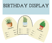 EDITABLE Boho Plant Classroom Birthday Display, Bulletin ...