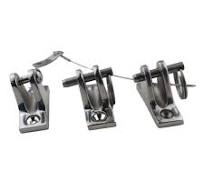 Bimini Deck Hinge - 90 Degree Angle - Stainless Steel