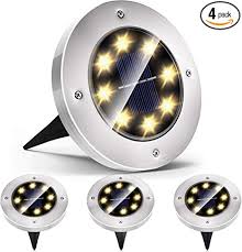 See more ideas about garden lighting, led garden lights, outdoor lighting. Solar Lights Outdoor Solar Disk Lights 8 Led Waterproof Solar Lights Outdoor For Patio Pathway Garden Lawn Yard Driveway Deck Walkway Warm White 4 Pack Amazon Com
