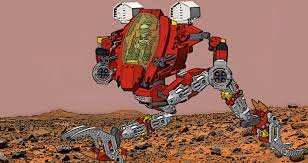 a mech i made in lego digital designer minifigure scale edited in gimp digital design mini figures lego moc