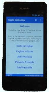 With digitalization many opt to use ebooks and pdfs rather than traditional books and papers. Scots Online Scots Dictionary App