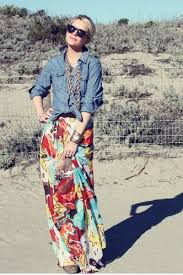 Splash Cute Skirt Outfits Maxi Skirt Dress Denim Skirt Outfits