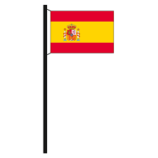 The flag of spain (spanish: Spanien Mit Wappen Flaggen Fahnenfleck Shop