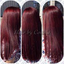 Cherry Cola Red Hair Color Matrix Sored Rv Hair By Owner Stylist Connie Buchanan Elite Salon Of Weatherf Hair Color Formulas Red Hair Makeup Hair Dye Tips