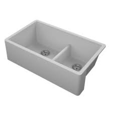 Check spelling or type a new query. Titan 33 Granite Composite Farmhouse Double Bowl Kitchen Sink In Black Grey Tan Or White Finish By Empire Industries Kitchensource Com