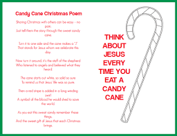 Look at a candy cane, what do you see? Free Candy Cane Christmas Poem