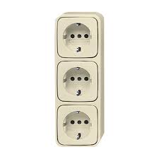 Busch Jaeger Schuko Steckdose 3 Fach