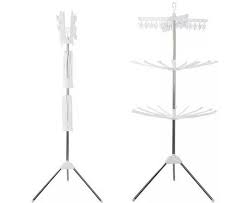 Steel pipe& plastic unfolded size: 3 Tiers Foldable Cloth Hanger And Drying Racks Sariayu2u Com