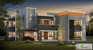 Ultra Modern 5 Bedroom Contemporary House Plan Contemporary House Design Kerala House Design Contemporary House Plans