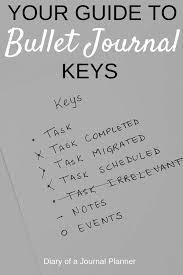 Bullet Journal Keys How To Use Them A List Of Key And Sifnifier Symbols In 2020 Bullet Journal Key Bullet Journal For Beginners Bullet Journal Work
