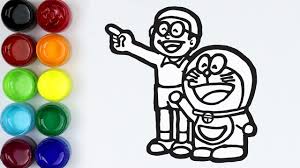 Mewarnai doraemon dengan berbagai warna dan karakter. Cara Menggambar Dan Mewarnai Doraemon Dan Nobita Sahabat Selamanya Youtube