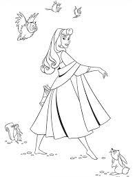 Princess aurora coloring pages online. Princess Aurora Walking Coloring Page Free Printable Coloring Pages For Kids