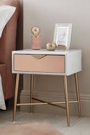 Buy Lacey 1 Drawer Bedside Table From The Next Uk Online Shop Gold Room Decor Rose Gold Room Decor Side Tables Bedroom