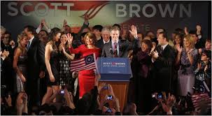 Fiery consumer advocate elizabeth warren beats scott brown in massachusetts senate race. G O P Senate Victory Stuns Democrats The New York Times