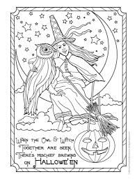 Free Printable Witch Coloring Pages For Kids Witch Coloring Pages Halloween Coloring Sheets Owl Coloring Pages