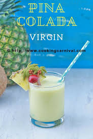 Virgin Pina Colada No Alcohol Drink Easy Mocktail Recipe Recipe Virgin Pina Colada Mocktail Recipe Easy Mocktail Recipes