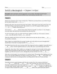 Trivia quiz to kill a mockingbird is a famous novel written by harper lee which was introduced and published in 1960. To Kill A Mockingbird Chapters 1 4 Quiz With Answer Key Teaching Resources