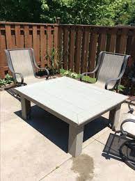 Outdoor Coffee Table Made Out Of Composite Decking Diy Patio Furniture C Browncompositedeck Bahce Masasi Arka Bahce Susleri Dis Mekan Mobilyalari