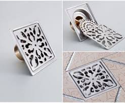New 3 Inch Stainless Steel Shower Drain Square Floor Waste Grate T586 Shower Drain Bathroom Makeover Shower Drains