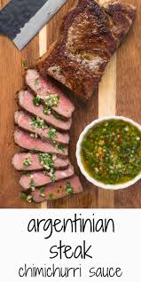 Steak With Chimichurri Sauce Recipe Steak With Chimichurri Sauce Chimichurri Sauce Chimichurri