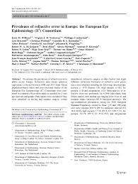Prevalence (countable and uncountable, plural prevalences). Pdf Prevalence Of Refractive Error In Europe The European Eye Epidemiology E3 Consortium Ruth Hogg Academia Edu