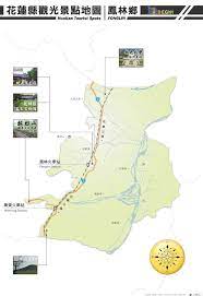 花蓮旅遊地圖 花蓮縣鳳林鎮景點地圖 tourist spots tourist map