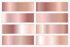 Get sample codes, similar colors and more in this page. Free Vector Rose Gold Or Pink Metallic Gradients Set