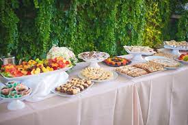 You'll want to keep food covered even if it's dry, so using a gazebo for your eating area is one of our top outdoor graduation party tips. 13 Outdoor Graduation Party Ideas Paperless Post