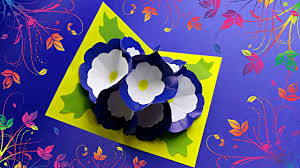 If you need some inspiration, simply search pressed flower art on the web and prepare to be amazed! Diy 3d Flower Pop Up Card Tutorial Diy Cards Youtube