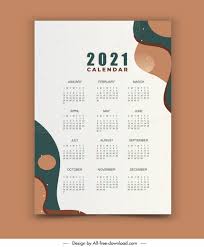 Free september 2021 calendar templates in word, pdf formats. 2021 Calendar Template Colorful Retro Circle Curves Design Free Vector In Adobe Illustrator Ai Ai Format Encapsulated Postscript Eps Eps Format Format For Free Download 4 19mb