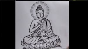 Learn how to draw buddha with pencil strokes. How To Draw Lord Gautama Buddha In Meditation Pose Easy Step By Step Pencil Drawing Youtube