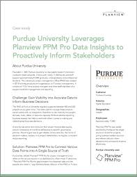 Purdue University Leverages Planview Ppm Pro Data Insights