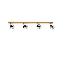 Led deckenstrahler, ceiling light fixtures. Led Deckenstrahler 4 Flammig Wood Eiche Geolt Schwarz Chrom Wohnlicht