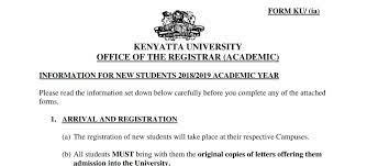 Educationnewshub.co.ke is the best website for receiving verified education and tsc news. Kenyatta University Kuccps Admission Letters 2020 Kenyayote