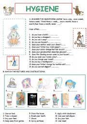 A collection of downloadable worksheets, exercises and activities to teach personal hygiene, shared by english language teachers. Hygiene Esl Worksheet By Derin