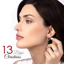 Front-to-Back Diamond Hoop Earrings and a Bypass Ring in 14karat White  Gold---Simple, Stunning, Perfect! 13 Days to GO!