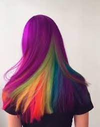 Paper Faces Rainbow Hair Gokkusagi Sac Mavi Sac Renkleri Denizkizi Saci Sac