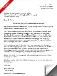 (registered nurse), you should always include a cover letter aimed at getting you considered for the position over any of the other qualified applicants looking for the same job. Administrative Assistant Cover Letter Sample Sample Resume Cover Letter Administrative Assistant Cover Letter Cover Letter For Resume