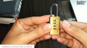Reset and retrieve lost combinations great valley lockshop, inc.: 4 Digit Mini Travel Lock Password Luggage Padlock Youtube