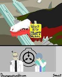 Artist In Training Stop Punching The Walls Dammit Scp Scp 682 Scp 076