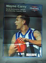 Guys & gals leaving viewers shocked for the thrilling season to come. Poster 1998 Grand Final Premiership Captains Wayne Carey Mark Bickley Australian Sports Museum