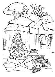 Pocahontas coloring pages are a good way for kids to develop their habit of coloring and painting, introduce them new colors, improve the creativity and motor skills. Native American Coloring Pages Disney Coloring Pages Coloring Books Christmas Coloring Pages