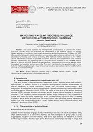 PDF) NAVIGATING WAVES OF PROGRESS: HALLIWICK METHOD FOR AUTISM IN SCHOOL  SWIMMING