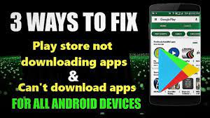 Fix Play Store Not Downloading Apps Can T Download Apps Over Wifi Or Mobile Data Youtube